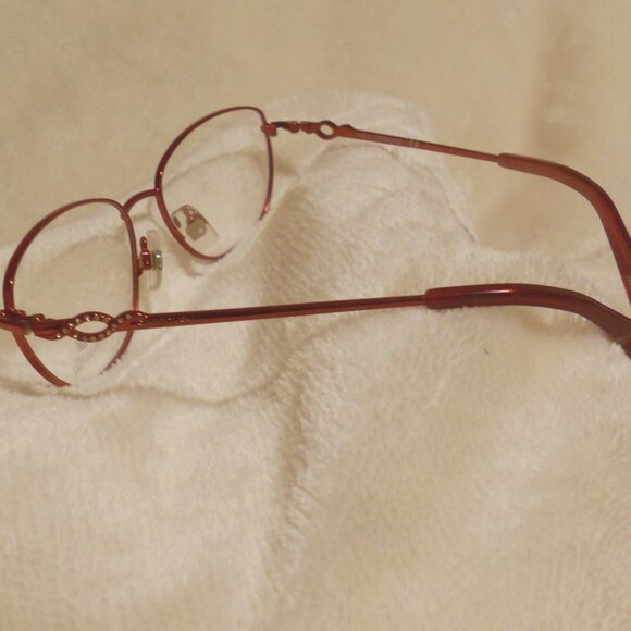 Swarovski Feodora Eyeglasses Rose Red Frames 54 16 140 - Picture 1 of 16
